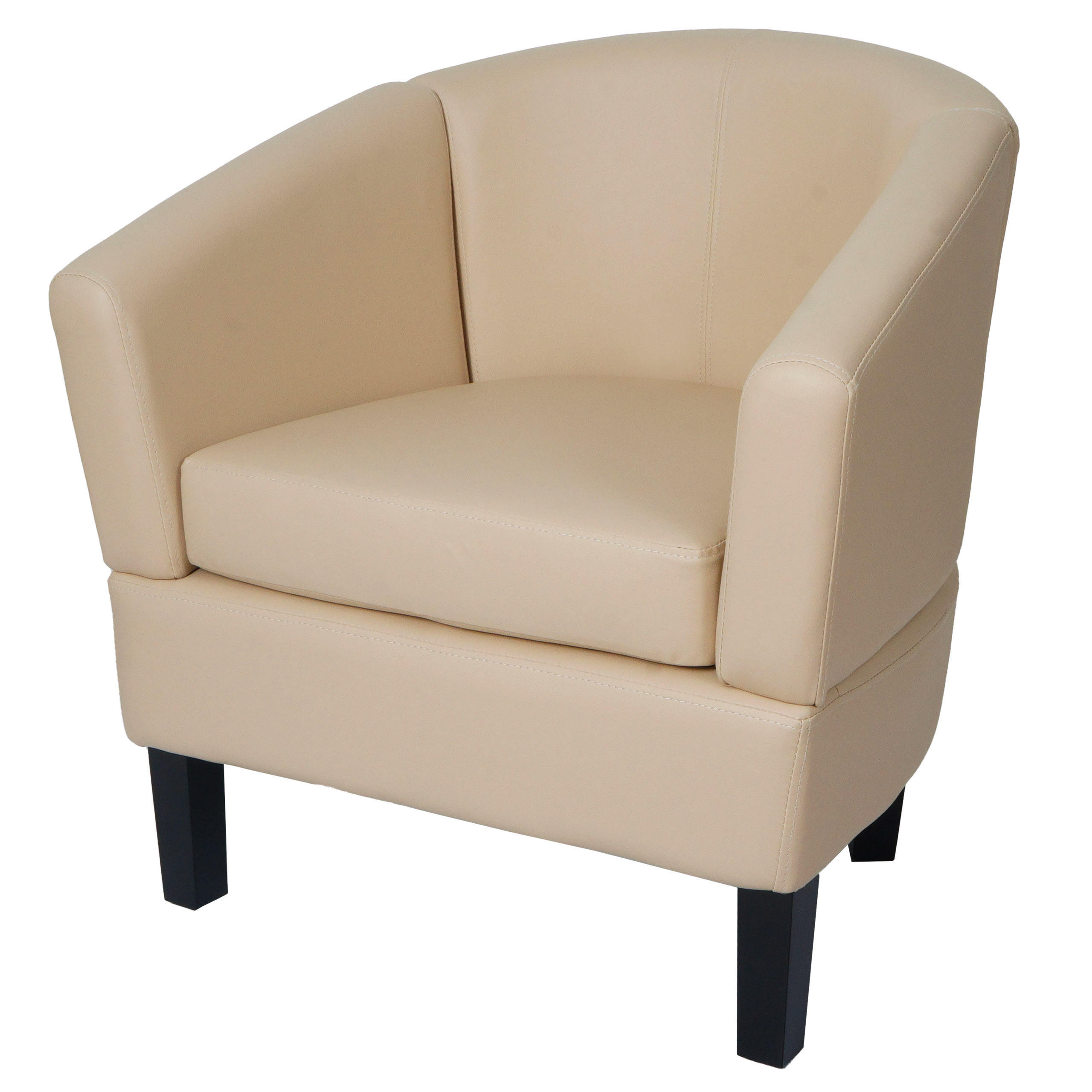 MCW LOUNGE KŘESLO Krémově bílé