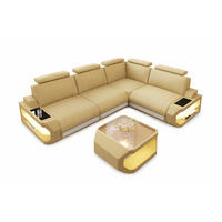 ECKSOFA Siena Beige Weiß Mikrofaserstoff - Beige, Kunststoff (272/272cm)