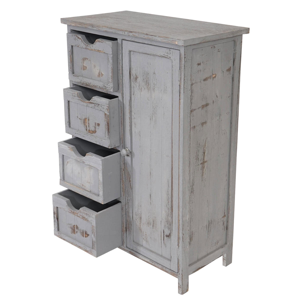 KOMMODE Grau - Grau, Holz (55/82/30cm) - MCW