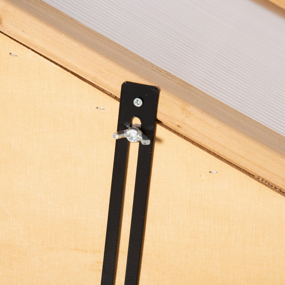 GEWÄCHSHAUS aus Holz 70x50x120 cm in Braun mit 3 Lattenregalen - Braun, Holz (50/120/70cm) - Modfu