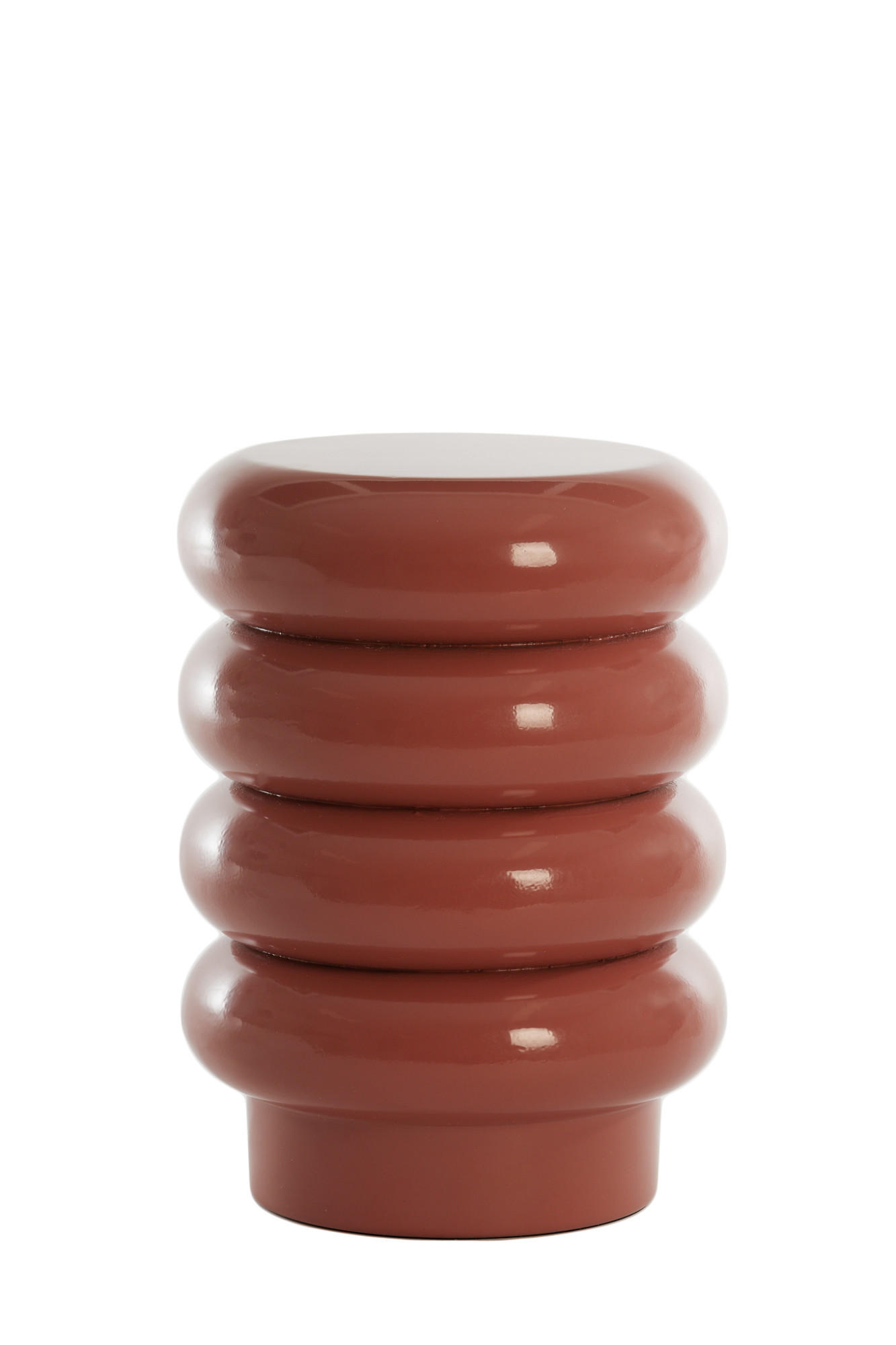BEISTELLTISCH Mirogi Rot Ø30/40 cm - Rot, Metall (30/30/40cm) - Light & Living