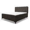 BOXBETT ROMA mit zwei Bettkästen H2/H3 Matratze und Topper 140 x 200 cm - Dunkelgrau, Holzwerkstoff (140/200cm) - VENASI MÖBEL