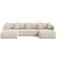ECKSOFA Ardi U Beige - Beige, Holz/Textil (353/180cm) - Graingold