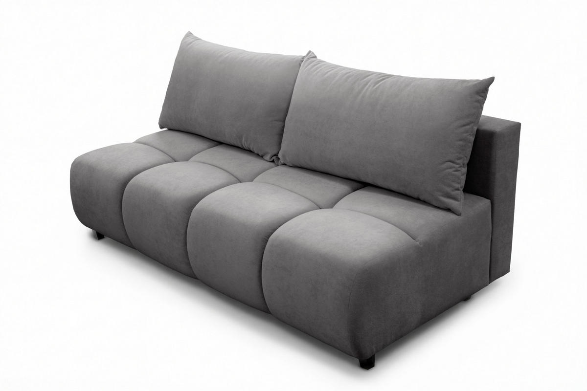 SOFA 196 cm in Graphit - Graphitfarben, Textil (196/79/100cm) - Home Collective