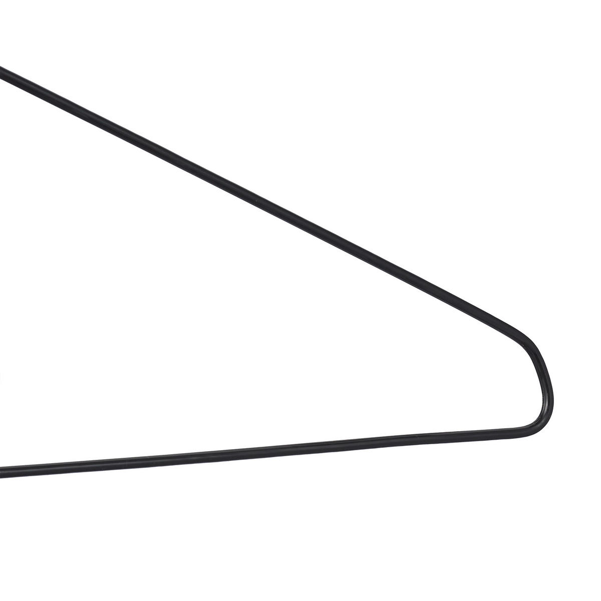 48XKOVOVÉ vešiaky - čierna, kov/plast (41/21/0.2cm) - Relaxdays