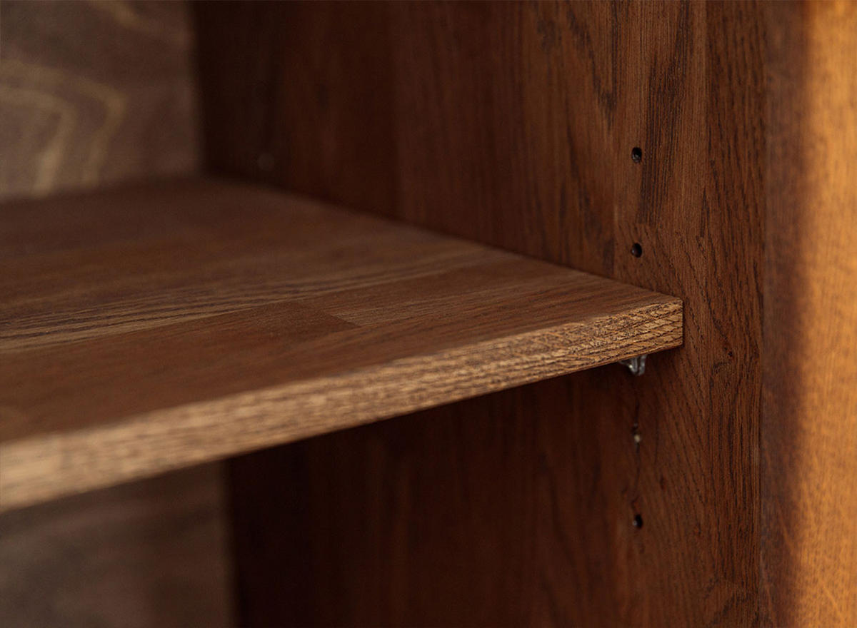 HÄNGEVITRINE Collodi Wildeiche Tabak 73 / 37 / 175cm - Wildeiche/Eichefarben, Holz (73/175/37cm) - Feldmann-Wohnen