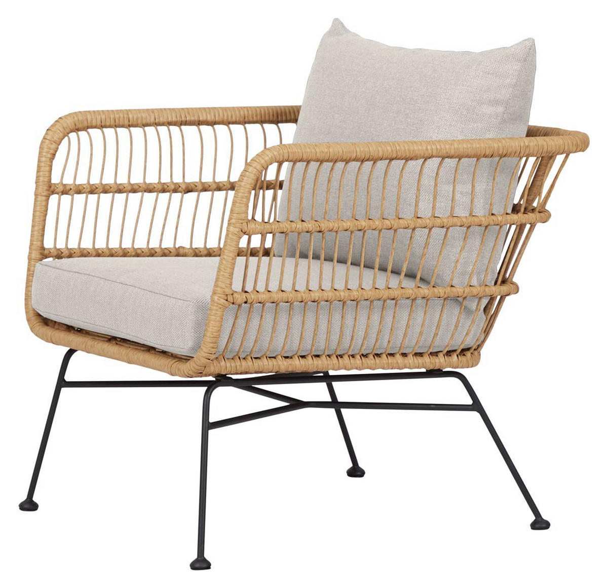 GARTENSTUHL 2er Set Beige - Beige, Metall (68/65/72cm) - ebuy24