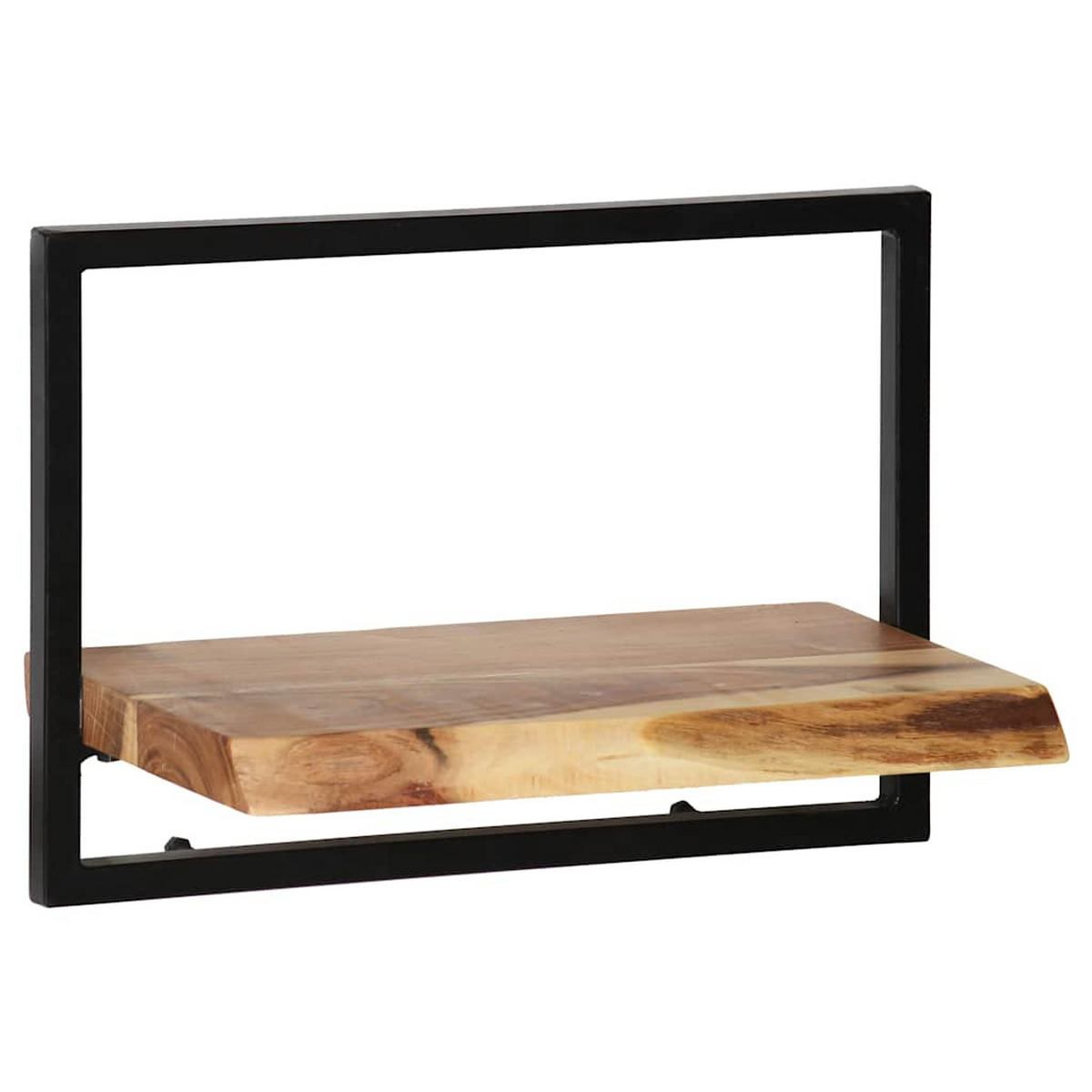 WANDREGAL-SET 5-Tlg. Akazienholz Massiv Und Stahl - Braun, Holz (35/75/65cm) - vidaXL