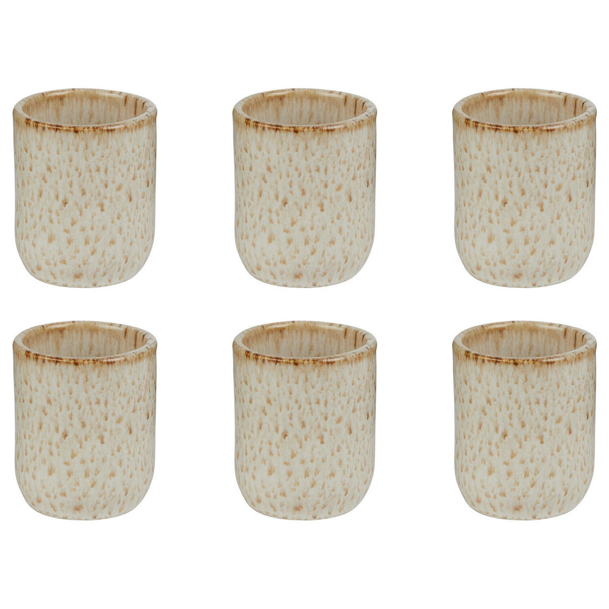 ESPRESSOTASSE (6er-Set) Bom Dia 50ml - Beige, Keramik (0.05L) - Butlers