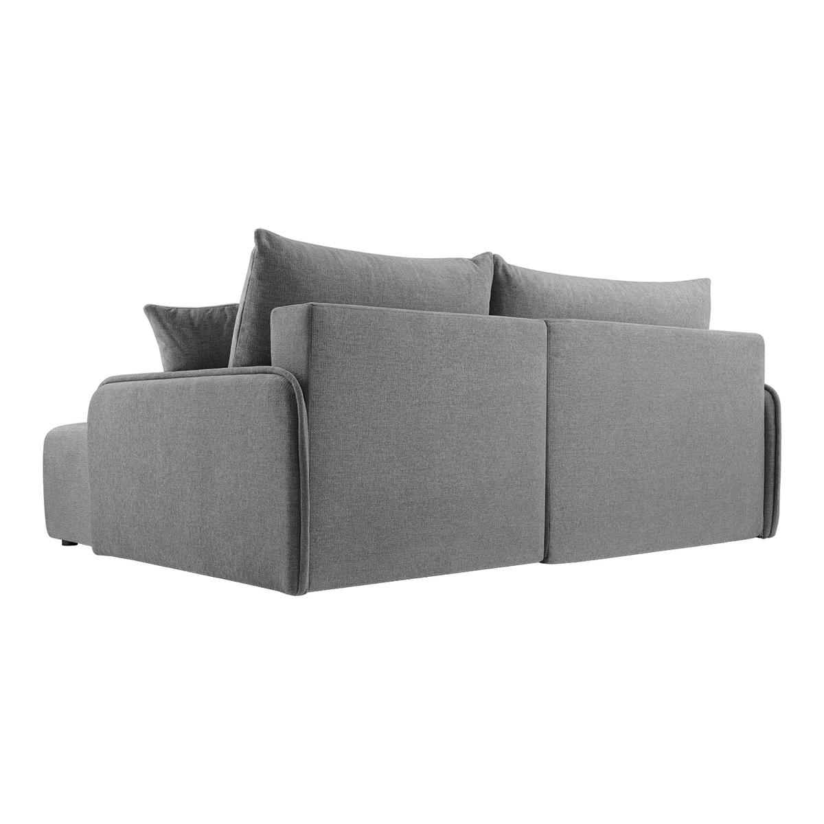 ECKSOFA BLIKO mit Schlaffunktion, Grau - Grau, Textil (198/150cm) - Fedve