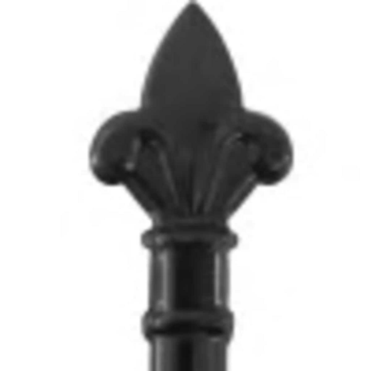 GARTENTOR mit Speerspitzen im Elegantes Bogendesign, zweiflügelig, 300/150 cm, aus Stahl, Schwarz - Schwarz, Metall (300/150cm) - vidaXL