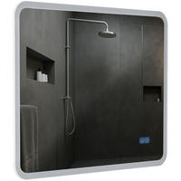 BADSPIEGEL Wien 60x80 Bluetooth 80x3,5x60cm Glas Klarglas Badezimmerspiegel - Klar, Glas (80/60/3.5cm) - DELUKE