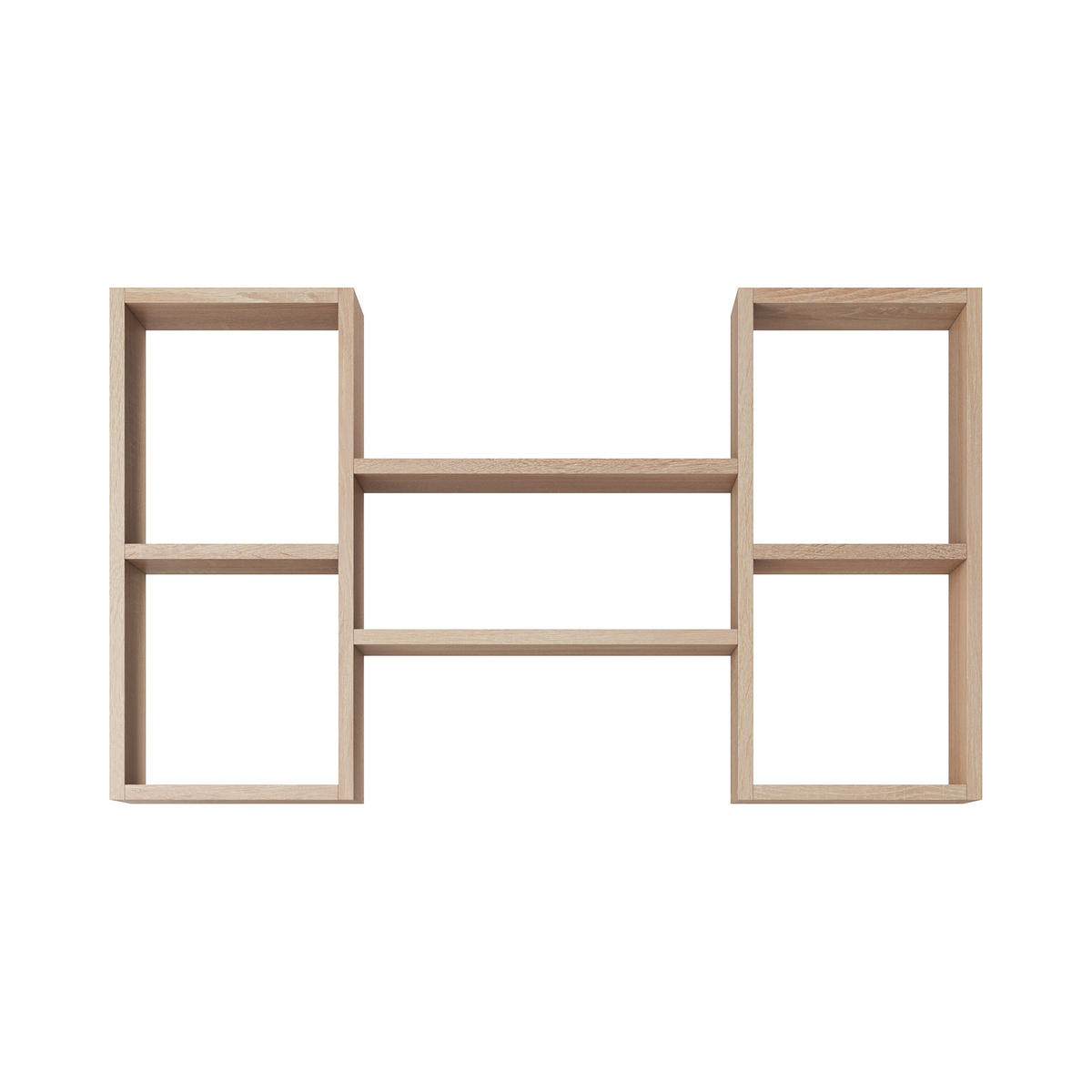 WANDREGAL Trio Eiche Sonoma 102 / 18 / 60cm - Braun, Holz/Holzwerkstoff (102/60/18cm) - Feldmann-Wohnen