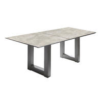 ESSTISCH ausziehbar Eila 5 160 x 90 x 75 Holzwerkstoff Graphit/Keramik - Grau, Holz (160/90/75cm) - 58aufmkessel