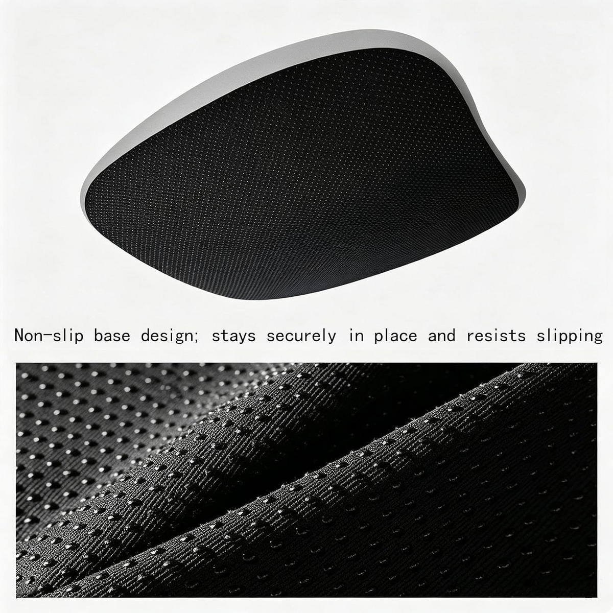 SITZKISSEN aus Memory-Schaum – 37 x 40 x 5,6 cm-Schwarz - Schwarz, Textil (40/37cm)