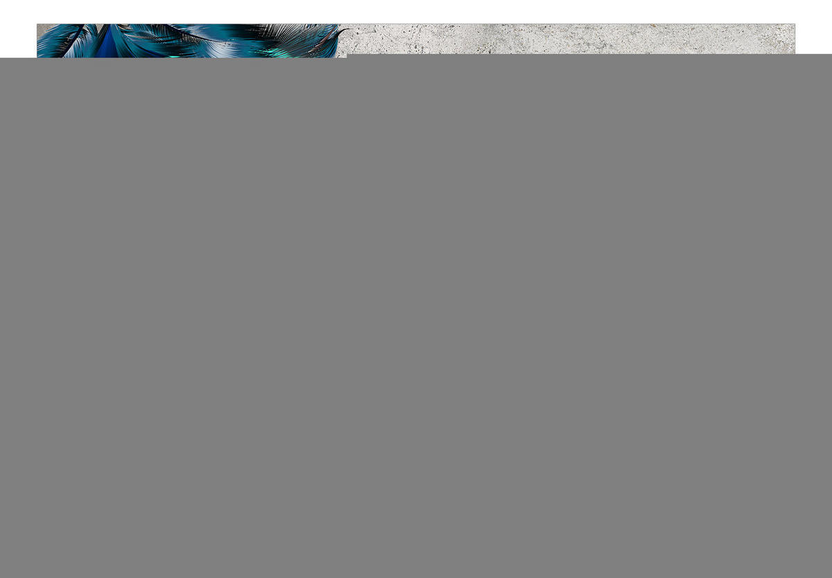 VLIESTAPETE Blau 450/315 cm - Blau/Grau, Textil (450/1cm) - KUNSTLOFT