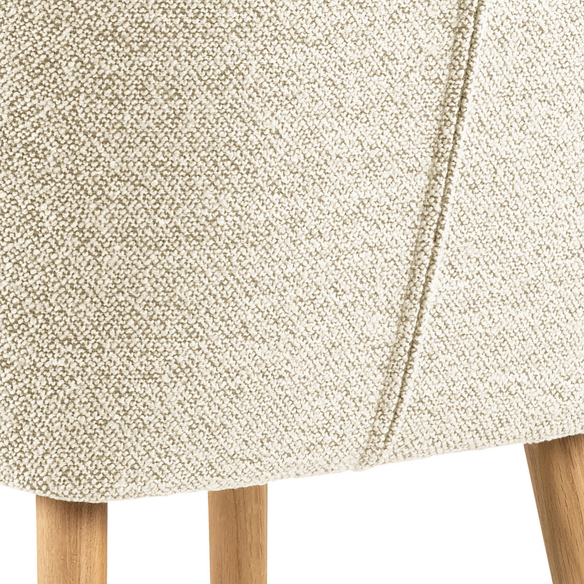 ARMLEHNENSTUHL - Creme, Textil (58/84/58cm) - home24