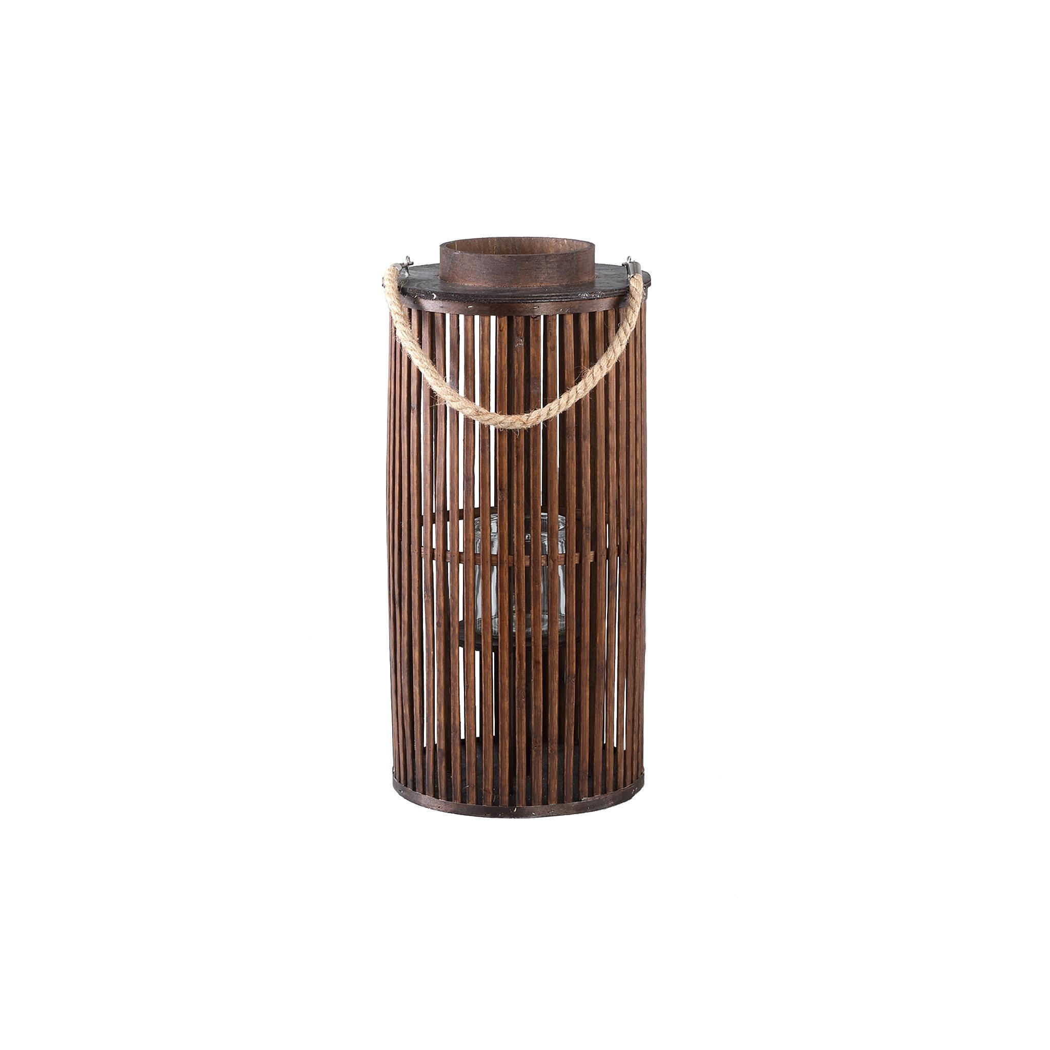 Ptmd Collection Laterne Braun 24x50x24 cm