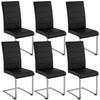 SCHWINGSTUHL 6er Set Bettina 41 x 52 x 99 cm schwarz - Schwarz, Textil (52/99/41cm) - tectake