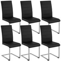 SCHWINGSTUHL 6er Set Bettina 41 x 52 x 99 cm schwarz - Schwarz, Textil (52/99/41cm) - tectake