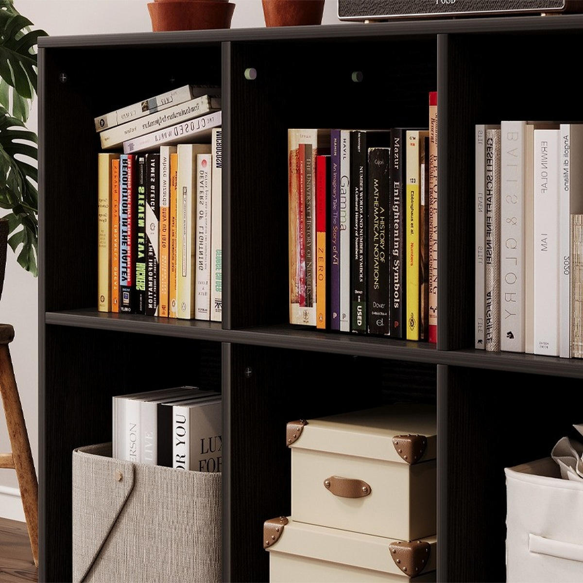 BÜCHERREGAL, Schwarz, 30/100/63 cm - Schwarz, Holzwerkstoff (100/63/30cm)