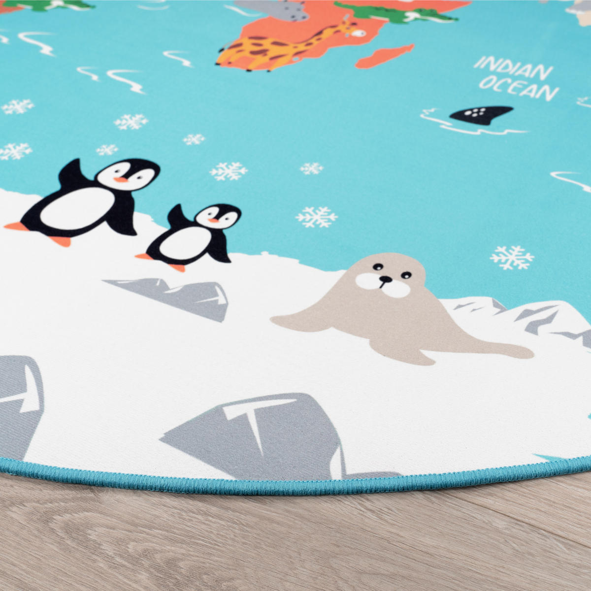 KINDERTEPPICH 200/200 cm Bino 564 - Türkis, Textil (200/200cm) - Paco Home