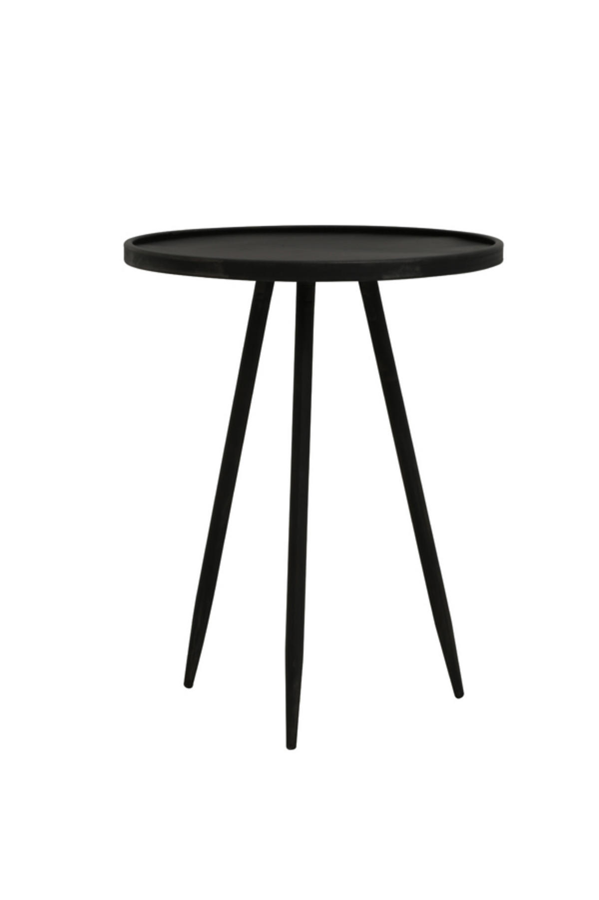 BEISTELLTISCH Envira Grau Ø39,5/50,5 cm - Grau, Metall (39.5/39.5/50.5cm) - Light & Living