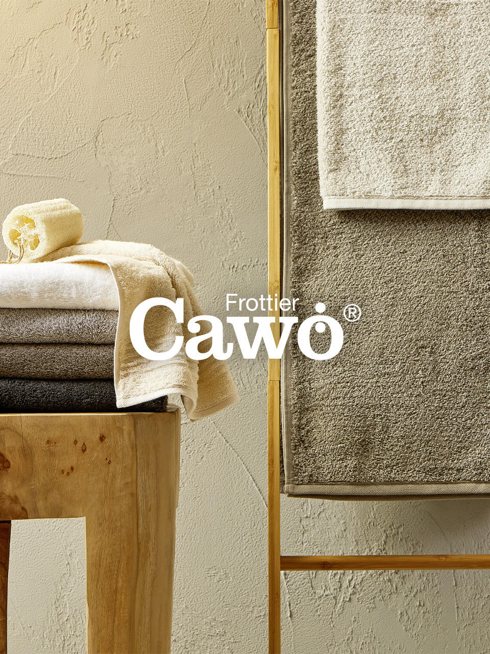 Cawö Handtuch Life Style Uni 7007 – Travertin-Farbe, 100% Baumwolle, Flauschig