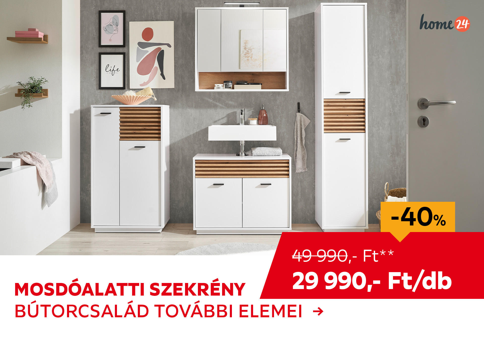 MOSDÓALATTI SZEKRÉNY Kiemelt termék 49990 Ft.- helyett 29990 Ft.-