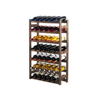 WEINREGAL Pinotwine 102x63x25 cm 42 Flaschen Massives Kiefernholz Braun Geölt - Braun, Holz (63/102/25cm) - PROREGAL