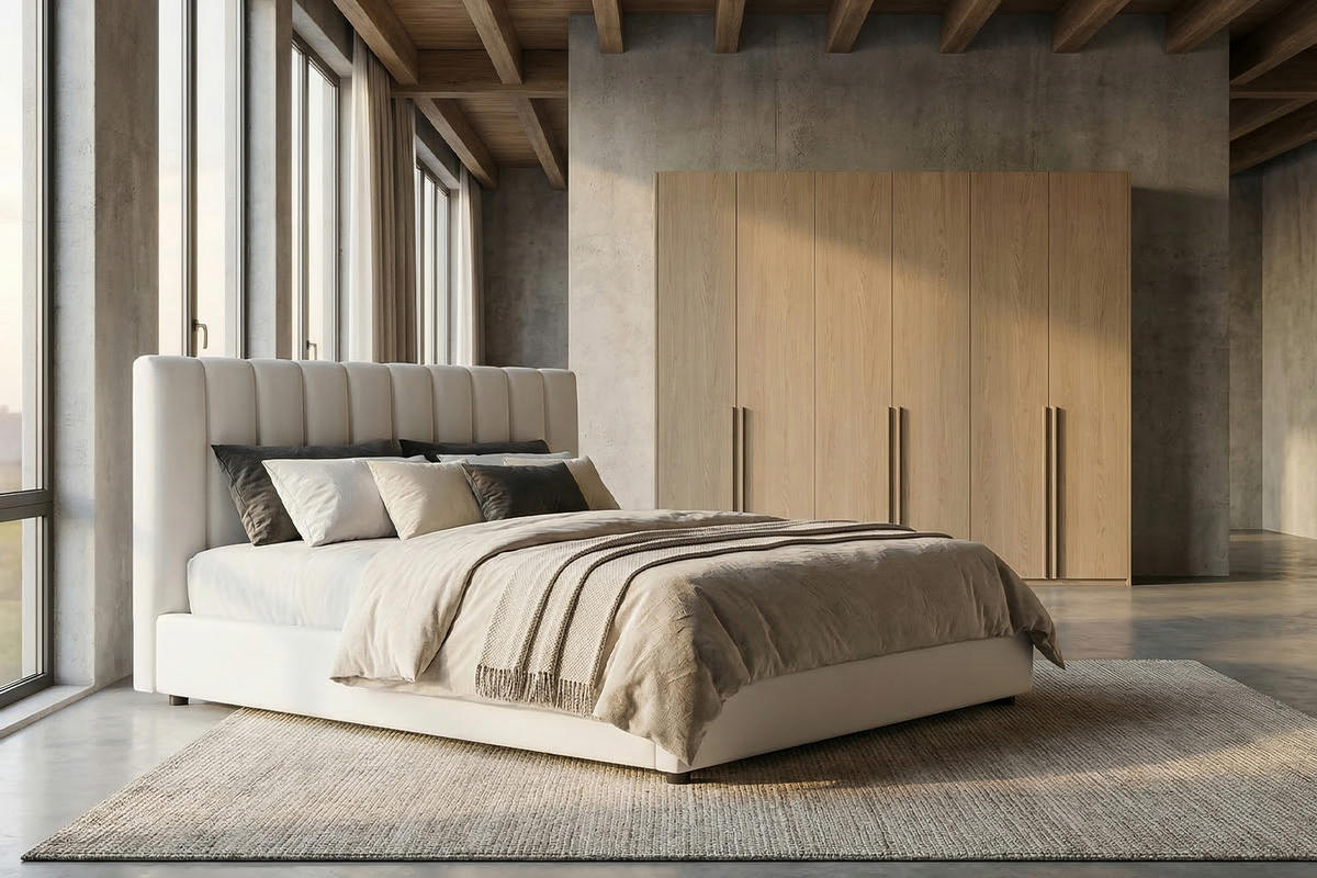 POLSTERBETT CATTURA Cremeweiß Velvet - Creme/Weiß, Textil (180/200cm) - KAWOLA