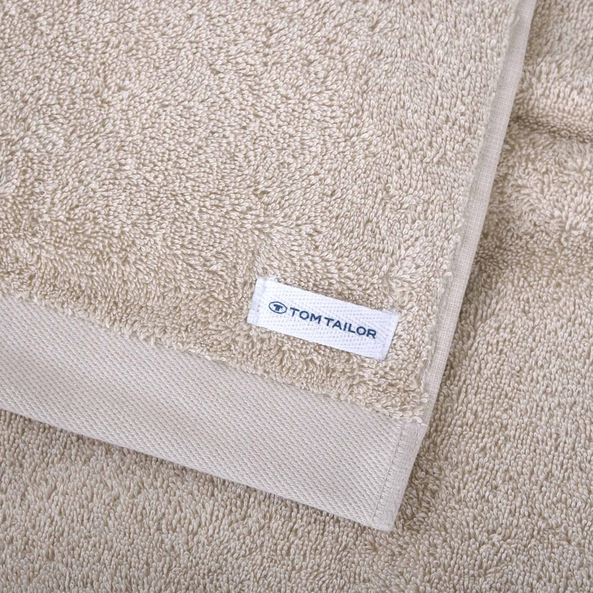 HANDTUCH-SET Color Bath, 12-tlg. Sand 100% Baumwolle - Sandfarben, Naturmaterialien (60/120cm) - Tom Tailor