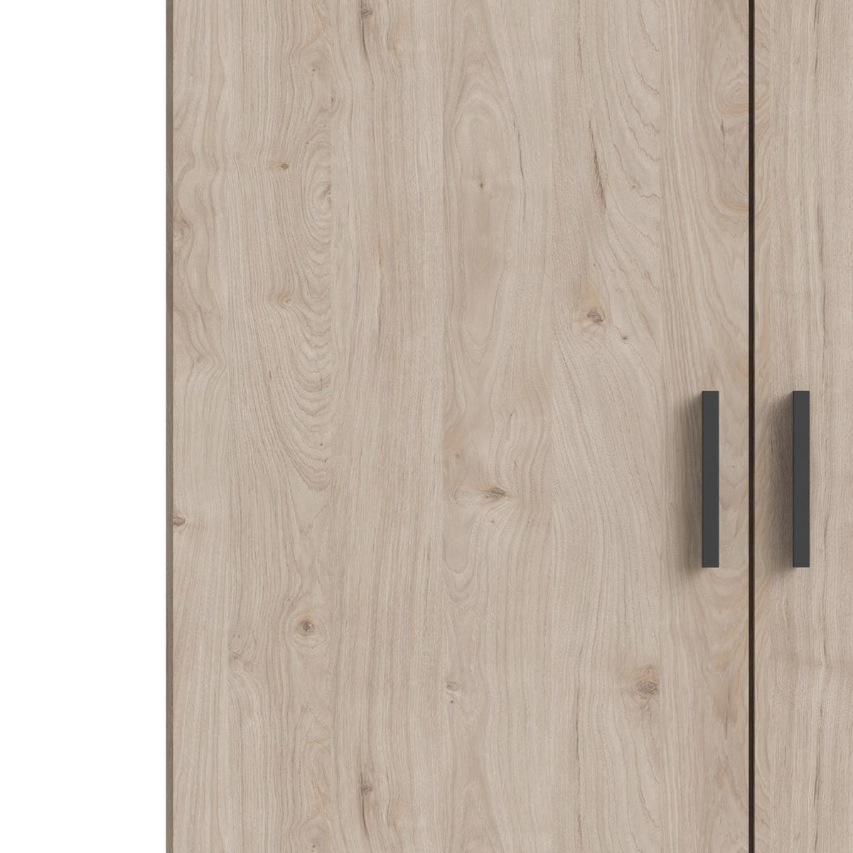 KLEIDERSCHRANK Hickory-Dekor - Braun, Holzwerkstoff (99/201/50cm) - ebuy24