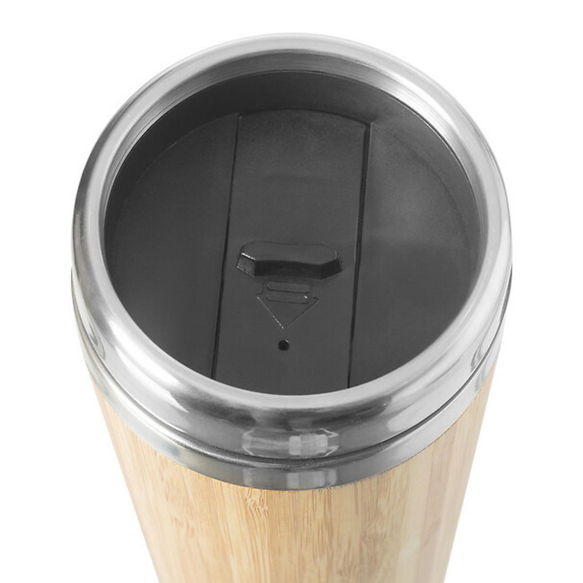 ISOLIERBECHER Bamboo, Stahl, Kunststoff, Bambus, Braun, 380 ml - Braun, Metall (0.38L) - 5five Simply Smart