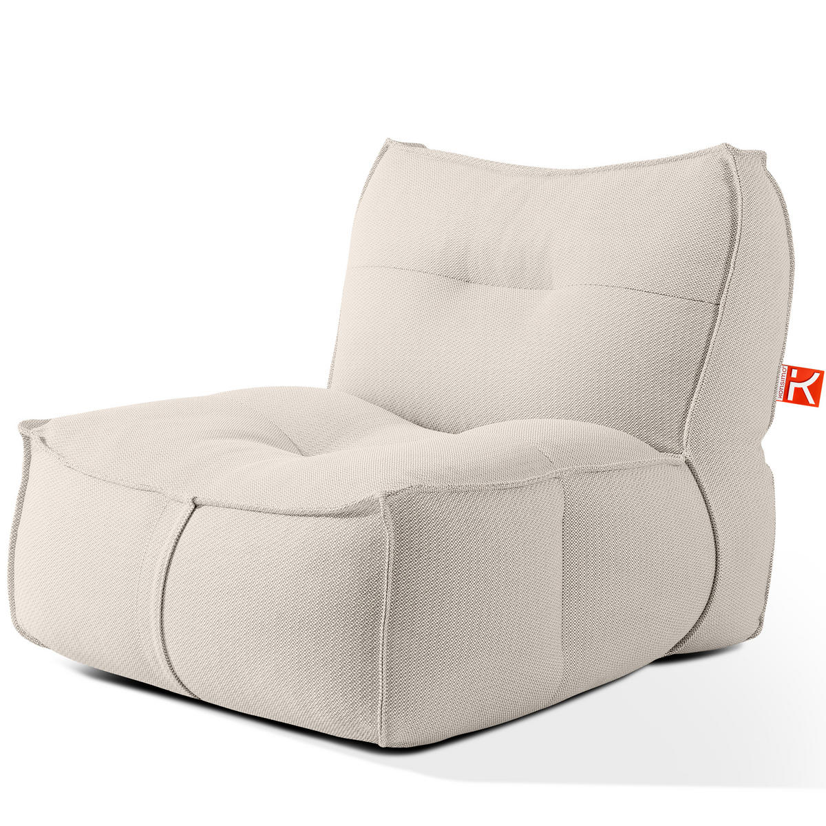 GARTENLOUNGE-SET LOVIA, Möbel-Set, Dunkelbeige/Weiß - Beige, Textil - KONSIMO®