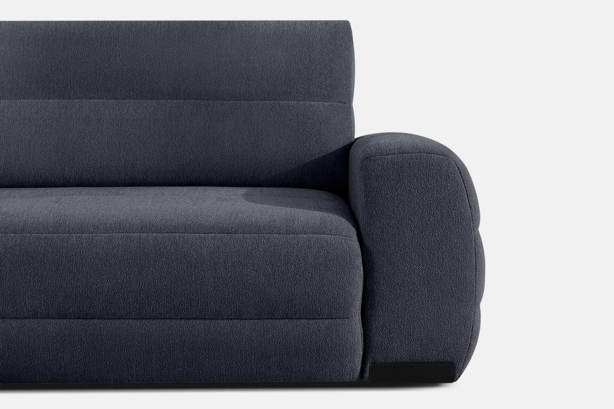 ECKSOFA LINKS BLUME, Graphit - Graphitfarben, Holz/Holzwerkstoff (271/164cm) - KONSIMO®