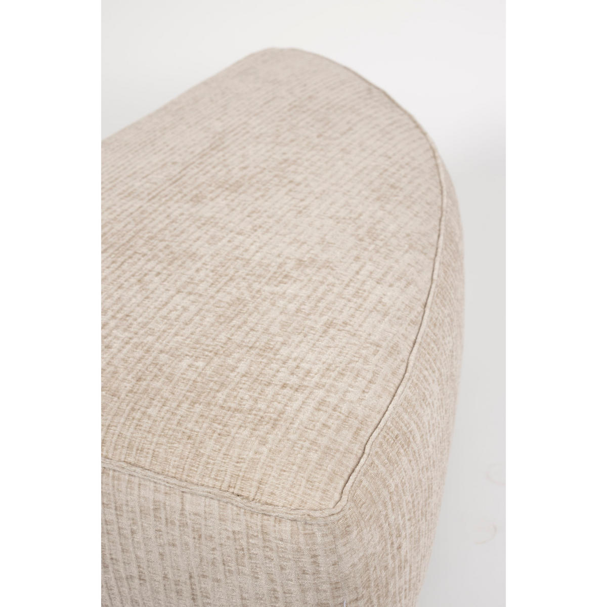 SOFA ELEMENT Hunter Rund Ecken Links Sand/ Beige - Beige, Textil (60/38/100cm) - Zuiver