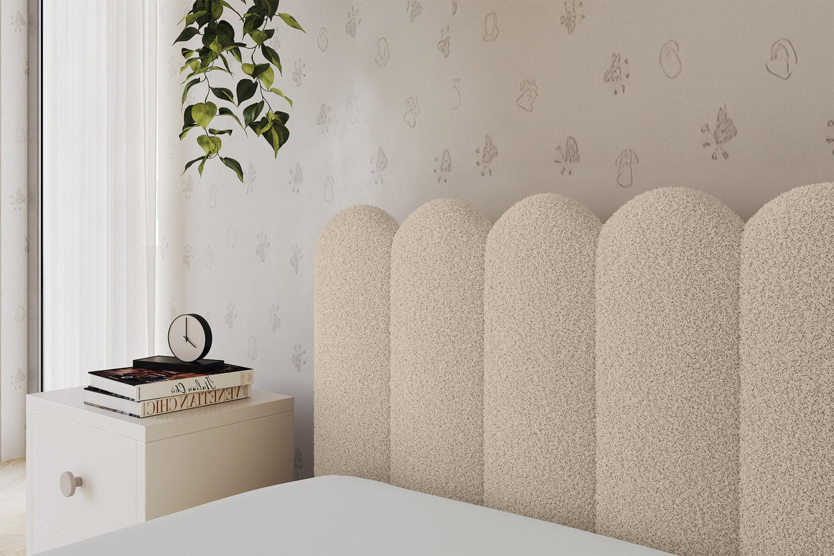 EINZELLBETT Jugendbett mit Bettkasten, Rechts - ARTY 90x200 Dunkelbeige - Taupe, Holzwerkstoff/Textil (90/200cm) - ALTDECOR