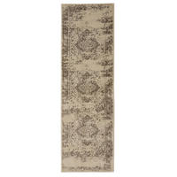 VINTAGE-LÄUFER Suki 80/240 cm - Creme/Braun, Kunststoff (80/240cm) - benuta