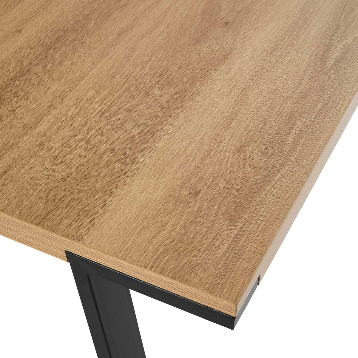 ESSTISCH 180 cm, Holz - Eichefarben, Holz (180/90/75cm) - Oviala