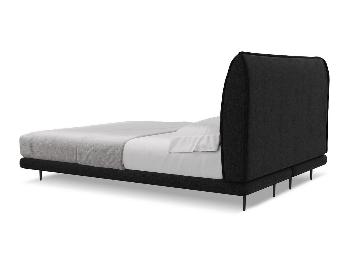 POLSTERBETT mit Bettkasten und Lattenrost 160x228 Grün - Schwarz/Grün, Kunststoff/Textil (140/200cm) - Makamii