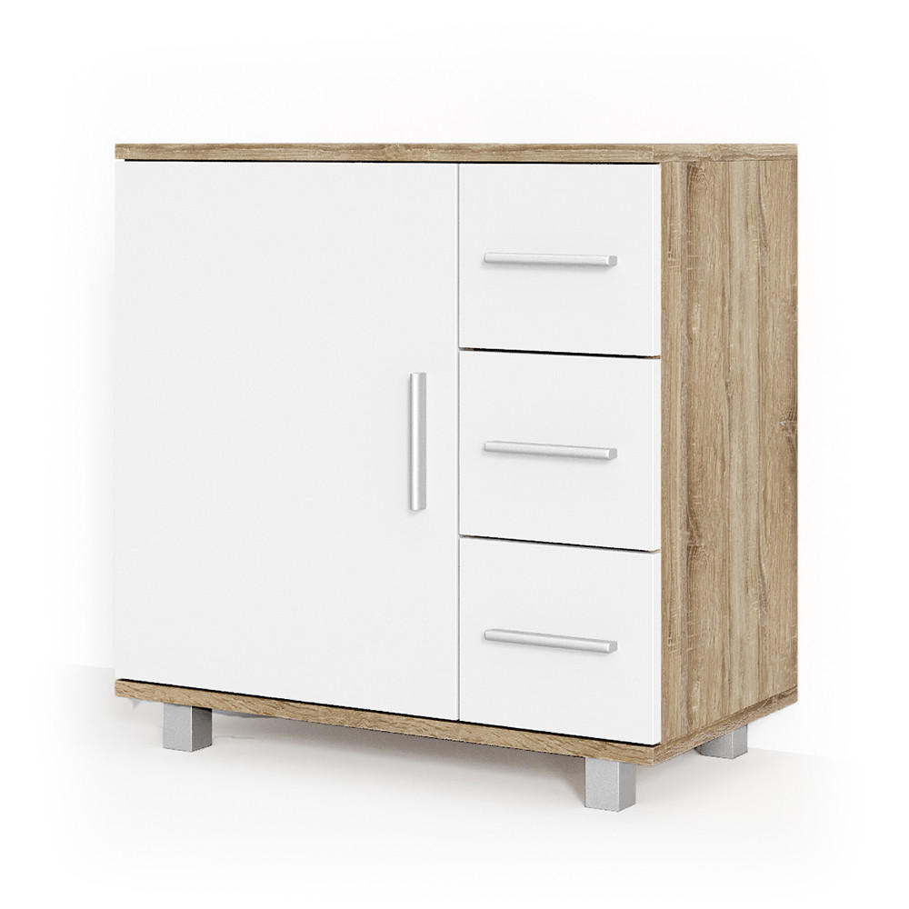 WASCHBECKENUNTERSCHRANK Ilias Sonoma 60 x 60 cm - Sonoma Eiche, Holzwerkstoff (60/60.8/33cm) - Vicco