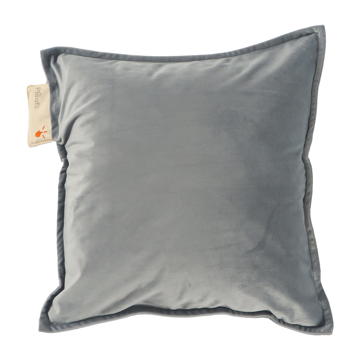 HEIZKISSEN Plush 45x45cm Black Coral - Grau, Textil (45/45cm) - Pleafs