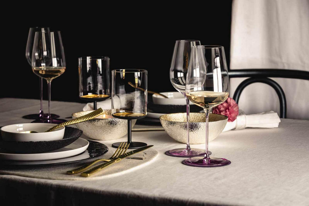 TELLER Sen Silver silber ø 32 cm - Silberfarben, Glas (32cm) - Eisch