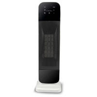 KERAMIK HEIZLÜFTER Schwarz 2000W Standgerät mit Fernbedienung, Elektroheizung, Heizgerät, Raumheizer, Schnellheizer, Oszillation, Thermostat - Schwarz, Kunststoff (18/61/20cm) - Alpina