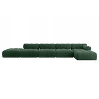 ECKSOFA modulares Sofa Lizur-L3 - 475x160x70 cm Grün Cord - Grün, Holzwerkstoff/Textil (475/160cm) - ALTDECOR