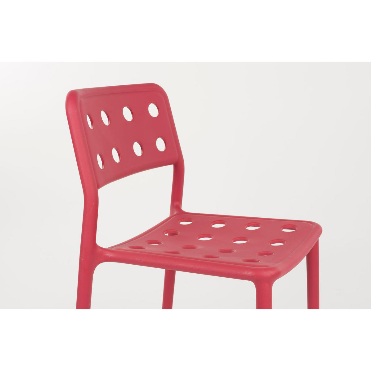 ESSZIMMERSTUHL Serra Rot - 4 er Set - Rot, Kunststoff (45.5/80/53cm) - Housecraft Living