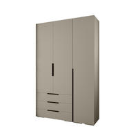 GARDEROBEN-SET 236,7/150/47 - Kaschmir/Schwarz, Holz/Kunststoff (150/236.7/47cm) - Abiks Möbel