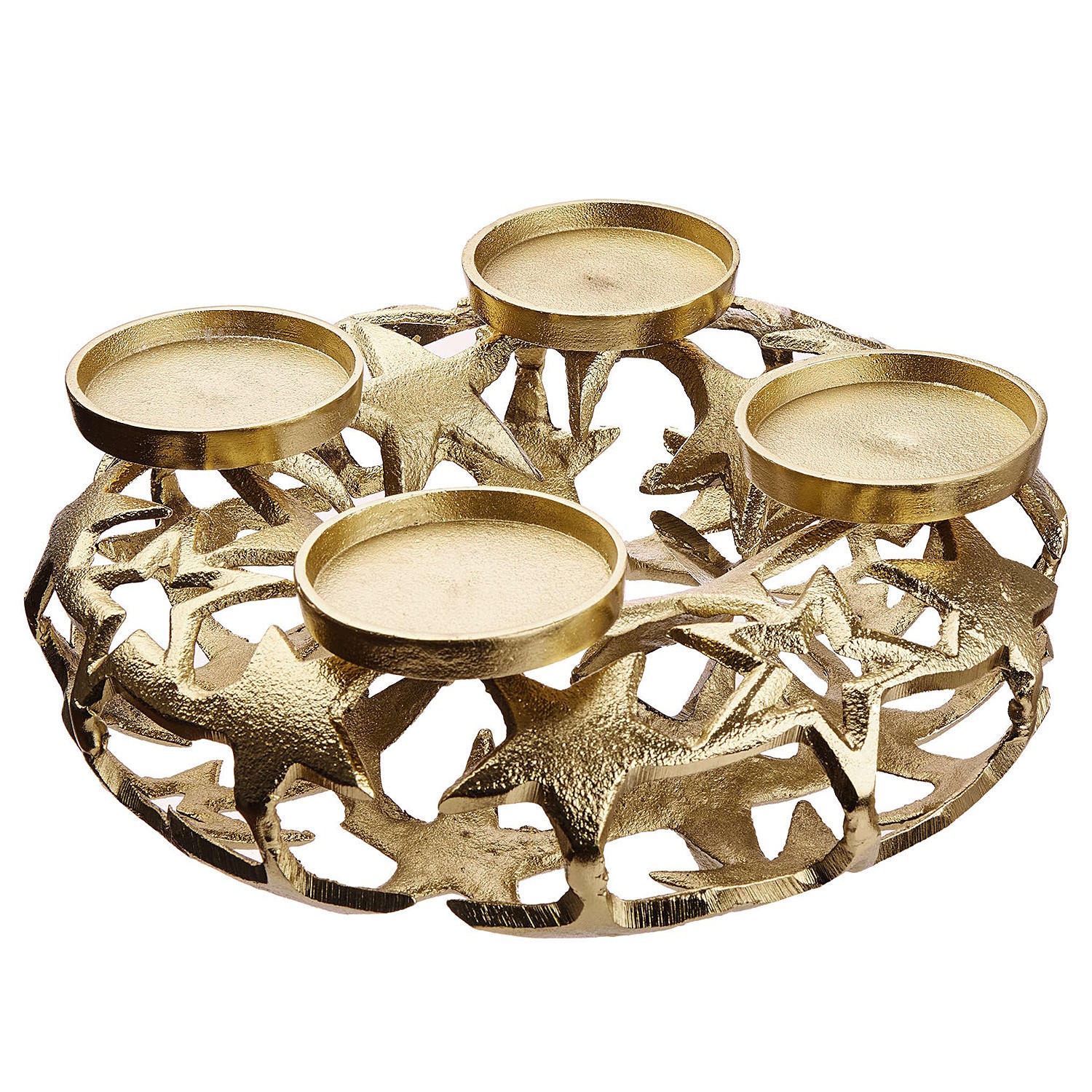 ADVENTSKRANZ Advent - Goldfarben, Metall (10cm) - Butlers