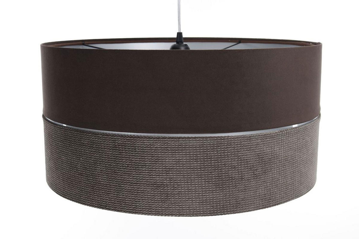 HÄNGELEUCHTE Silber 40/20 cm - Silberfarben/Braun, Kunststoff (40/0.6/20cm) - ONZENO